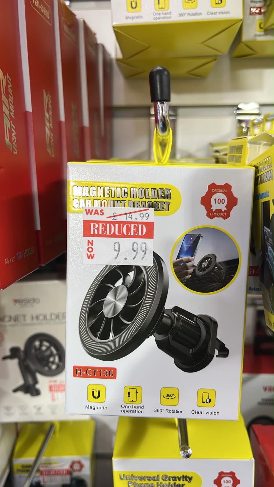 H-CT136 Magnetic Holder Car Mount – Air Vent