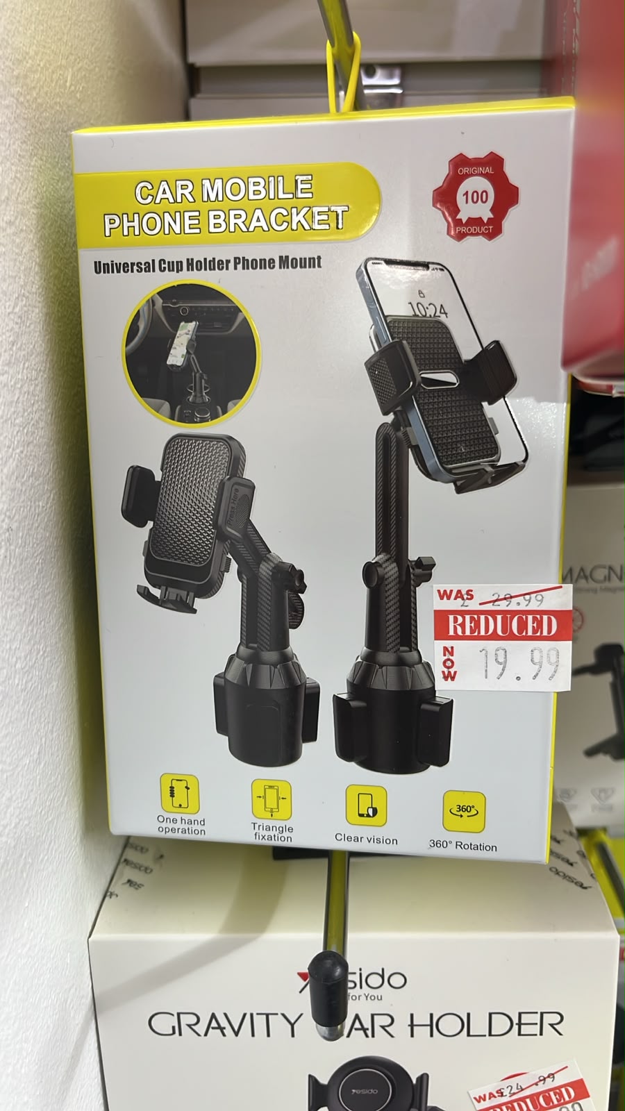Universal Cup Holder Phone Mount – Car Mobile Phone Bracket
