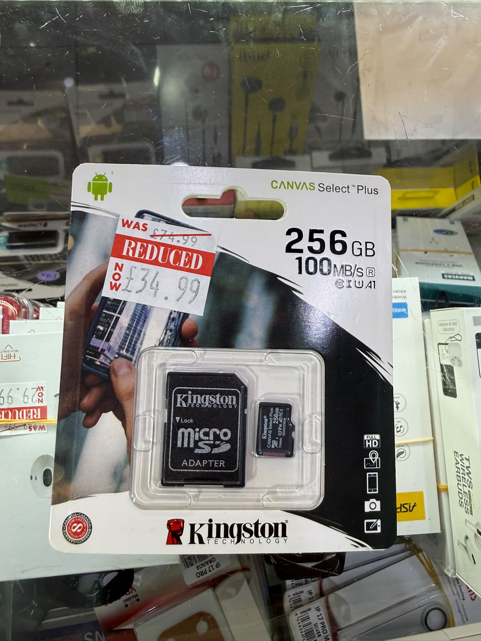 Kingston Canvas Select Plus 256GB microSDXC Card + Adapter
