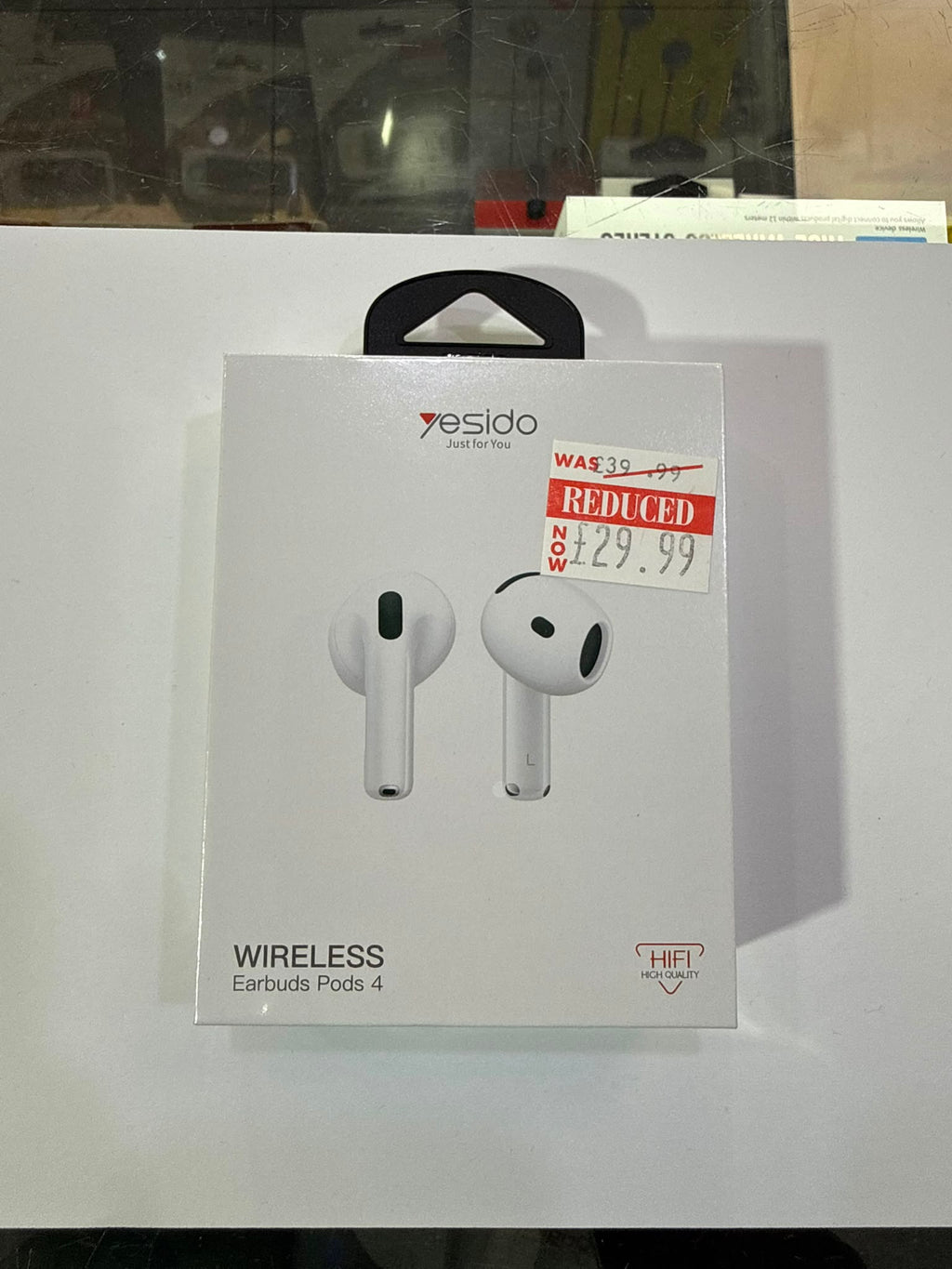 Yesido Wireless Earbuds Pods 4 – Hi-Fi True Wireless (White)
