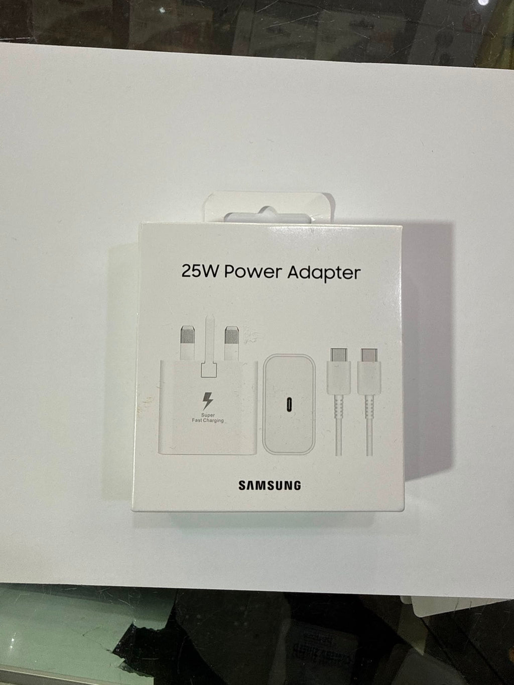 Samsung 25W Super Fast Charging Power Adapter + Cable (UK Plug)