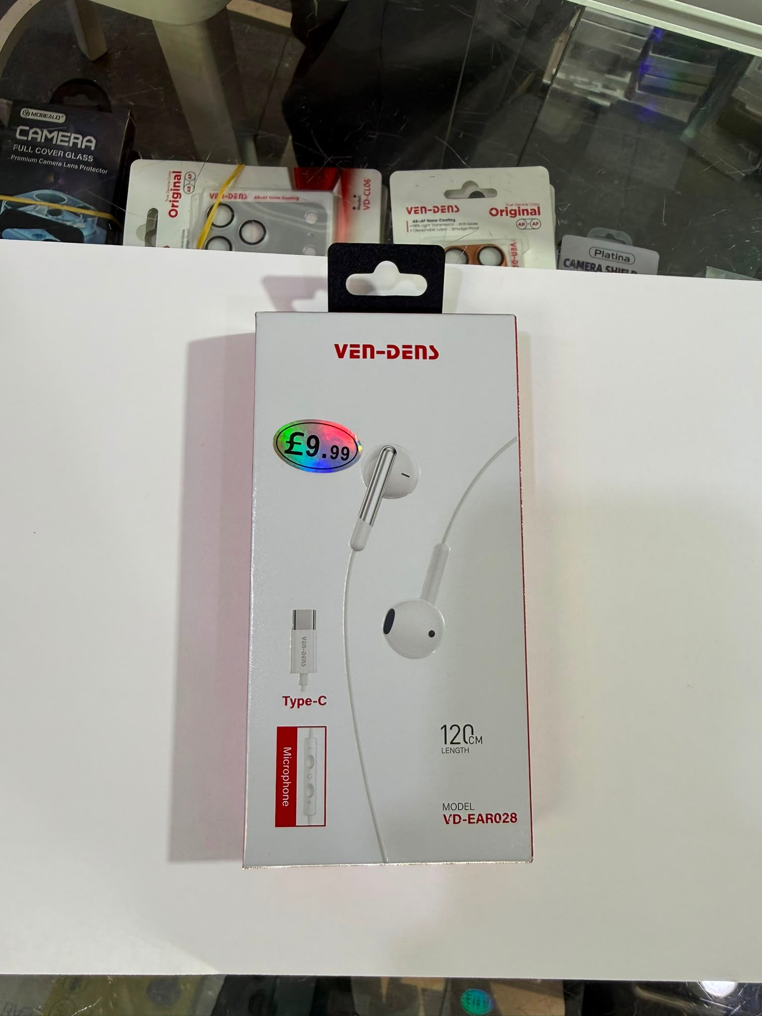VEN-DENS VD-EAR028 USB-C Wired Earphones with Mic – 120cm