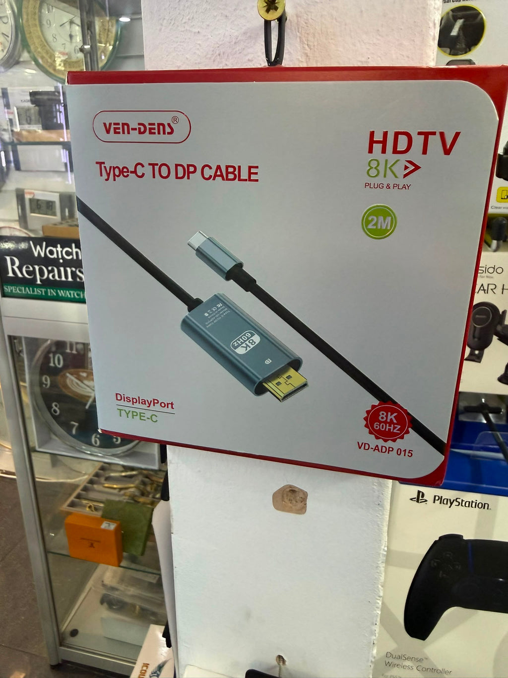 VEN-DENS VD-ADP015 USB-C to DisplayPort Cable 8K 60Hz – 2M
