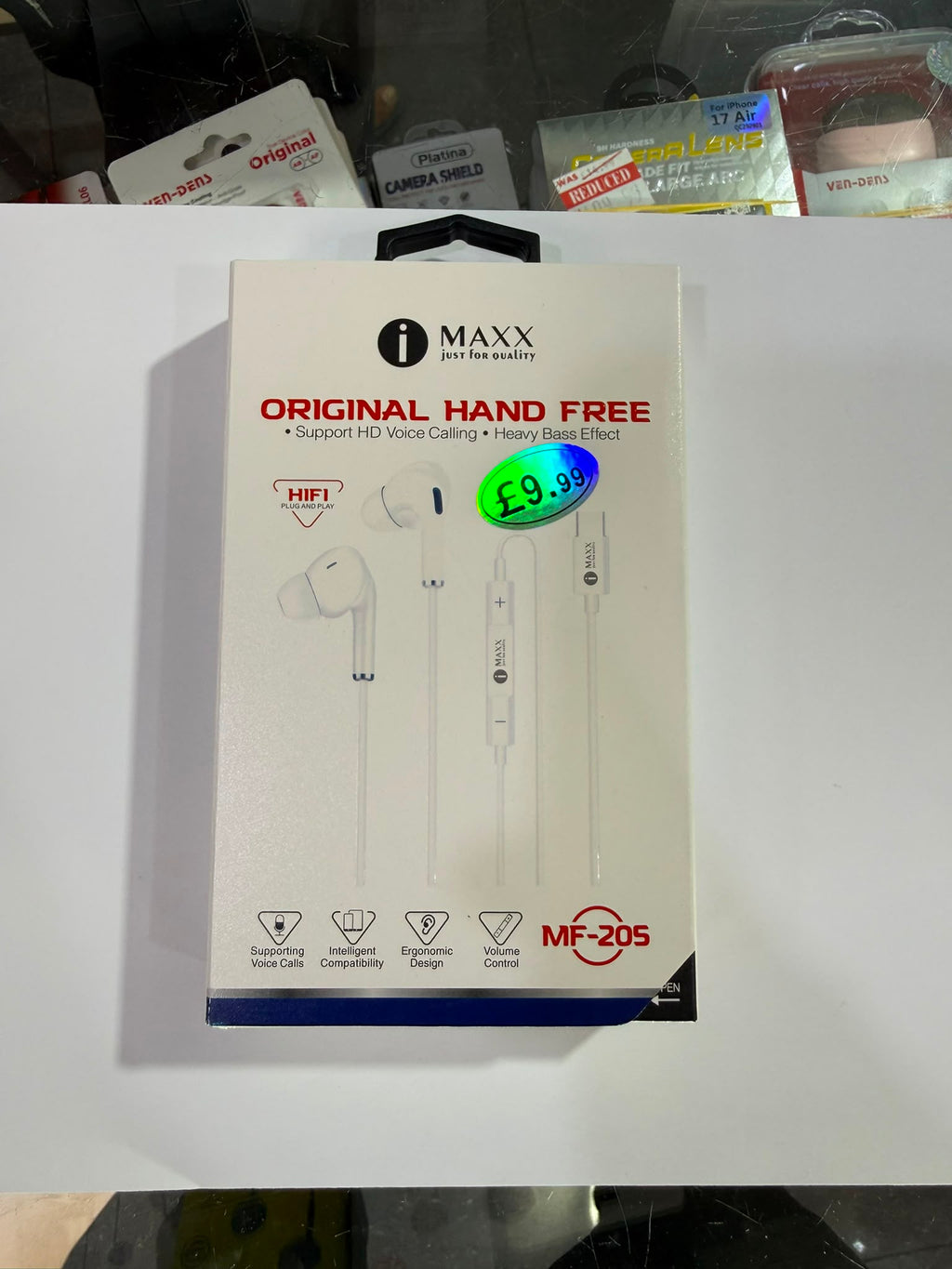 iMAXX MF-205 Lightning Wired Earphones – HD Voice & Bass