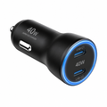 budi Dual PD 40W Car Charger – Dual USB-C Fast Charge