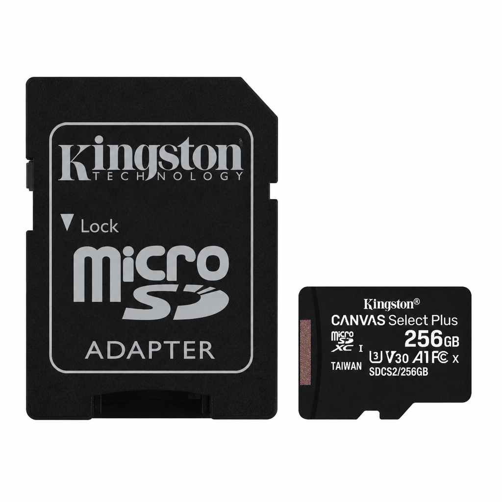 Kingston Canvas Select Plus 256GB microSDXC Card + Adapter