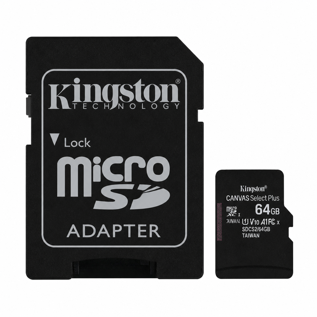 Kingston Canvas Select Plus 64GB microSDXC Card + Adapter