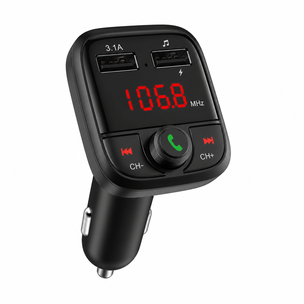 M-TK Moveteck TT6110 Bluetooth Car FM Transmitter – 15W
