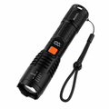 Yesido LED Flashlight – 4W Zoomable Torch with Battery Display